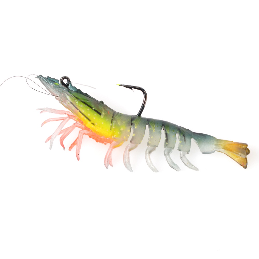 TL Soft Lifelike Shrimp Baits 1PC Plastic Lures Simulation Prawn Lure