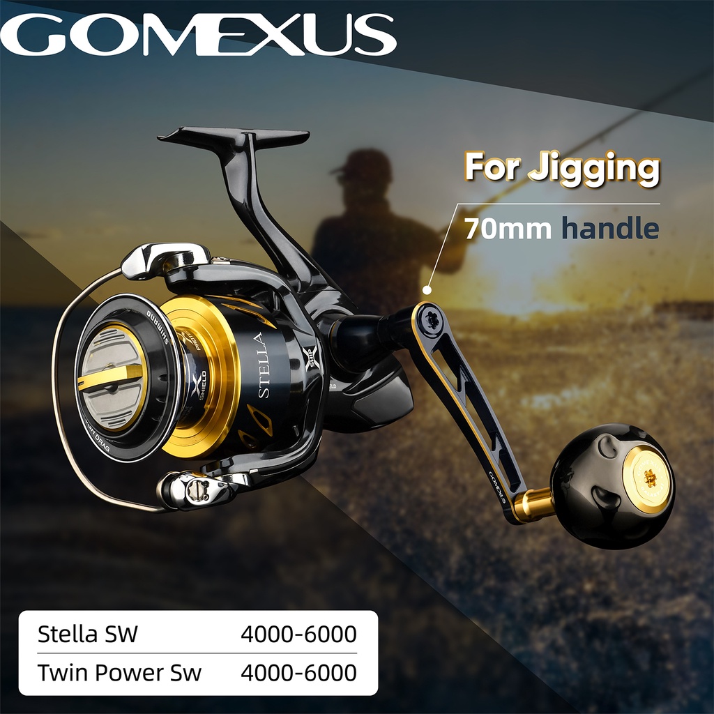 Gomexus Power Reel Handle With Titanium Knob Mm Used For Shimano