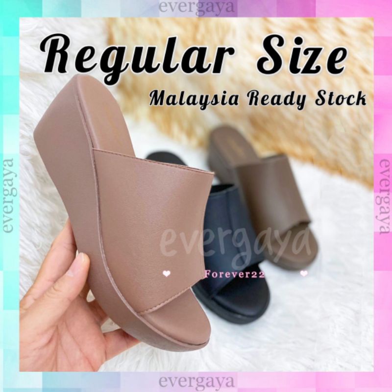 Evergaya Zuri Women Shoes Heels Wedges Petite Size Kasut