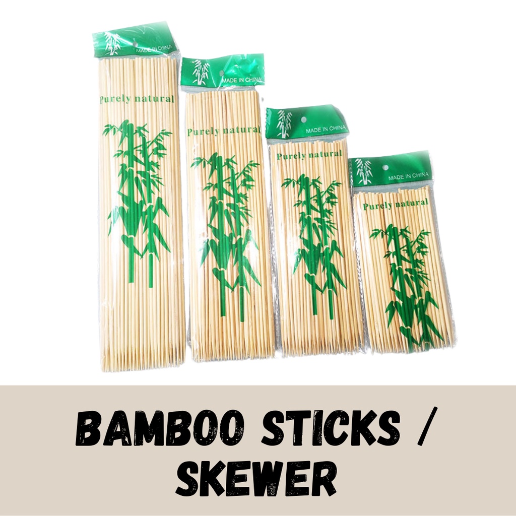 Bamboo Stick Skewer Satay Stick Wood Stick Bbq Stick Batang Lidi Kayu