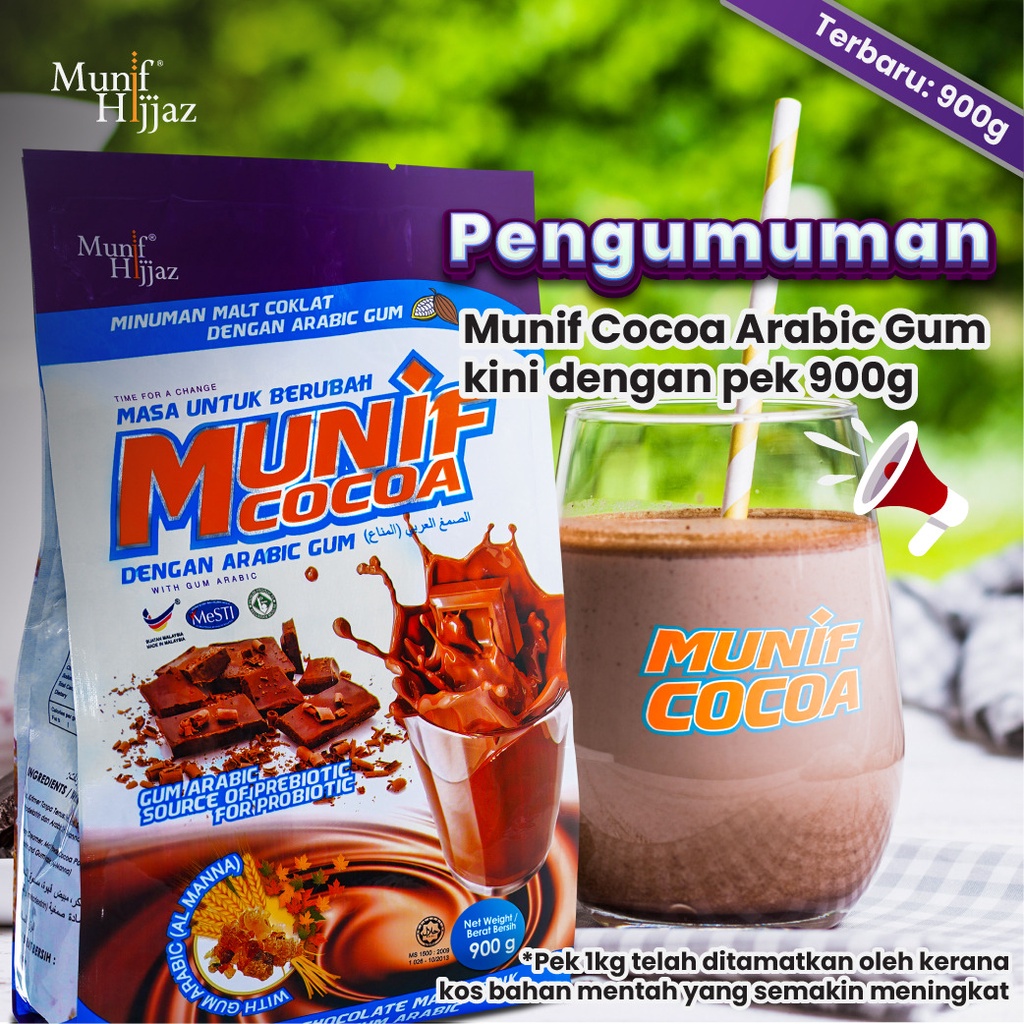 Pek Baru Munif Cocoa Arabic Gum Pek G Premium Chocolate Malt