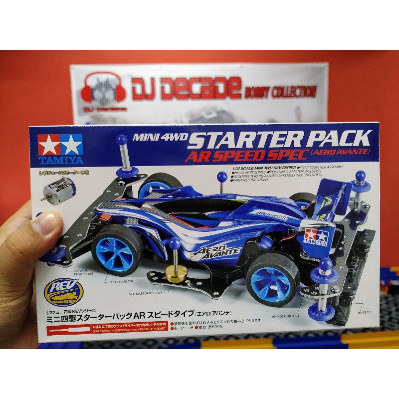 Tamiya Mini Advanced Neo Vqs Starter Pack Rowdy Bull Aero Avante Blast