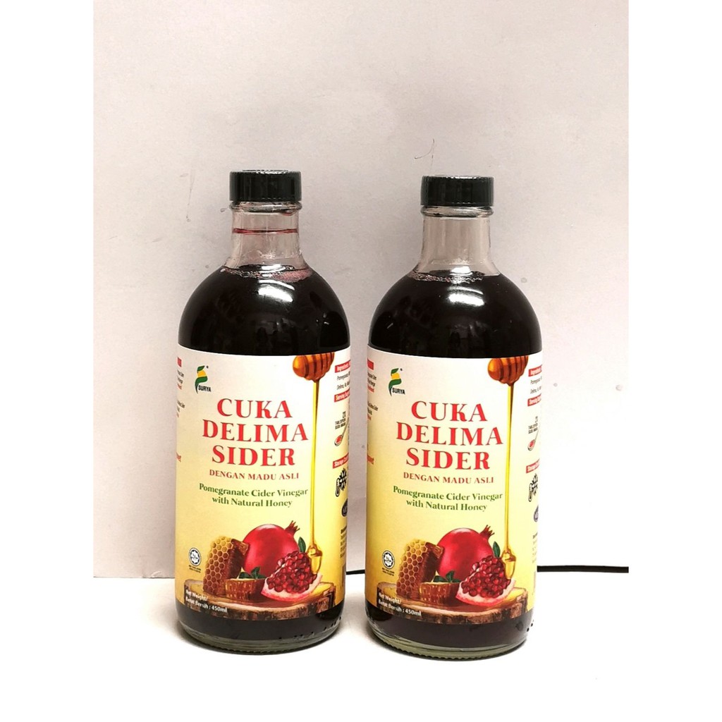 Surya Cuka Delima Sider Pomegranate Cider Vinegar 2 X 450ml Exp 01