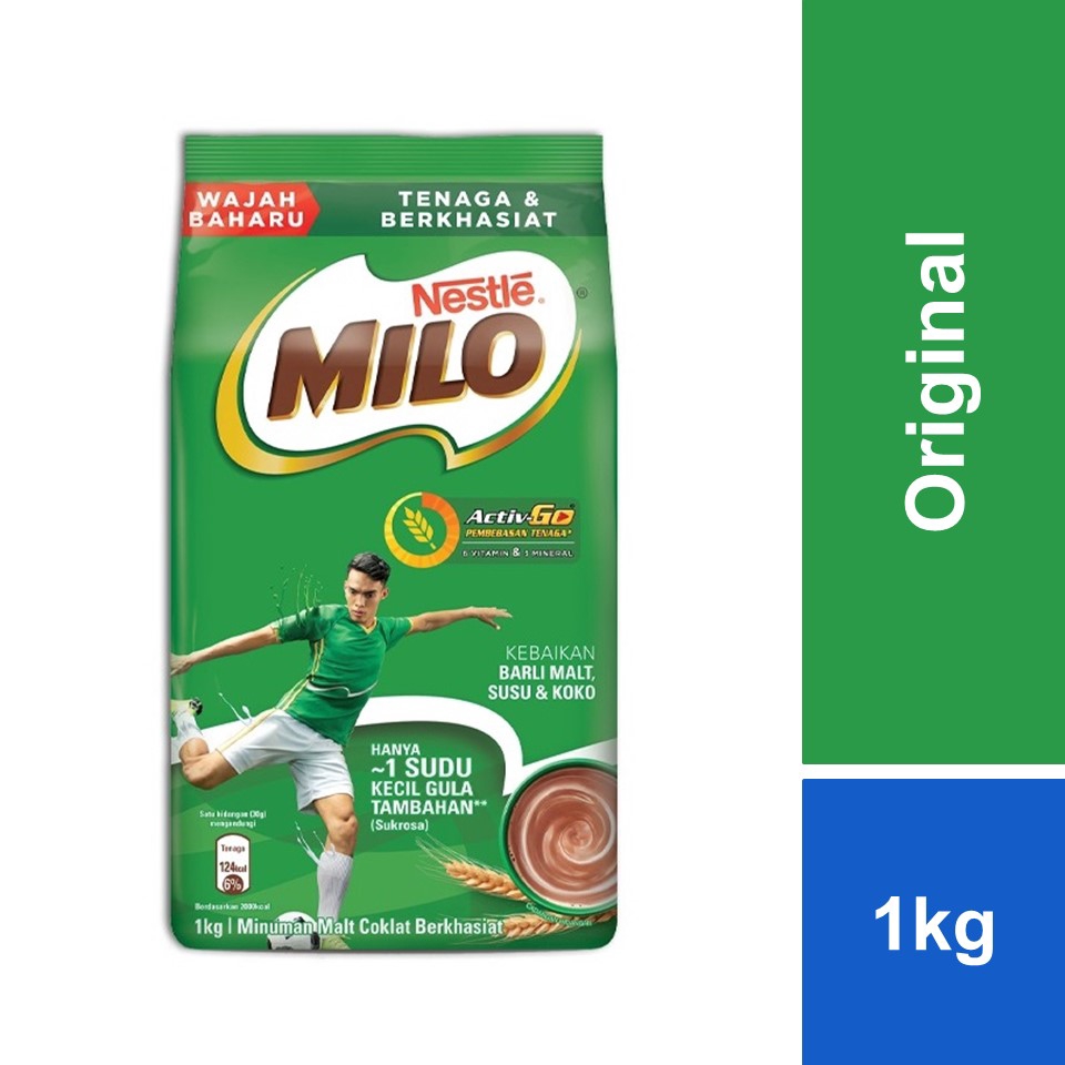 NESTLE MILO ACTIV GO CHOCOLATE MALT POWDER Softpack 1kg Shopee Malaysia