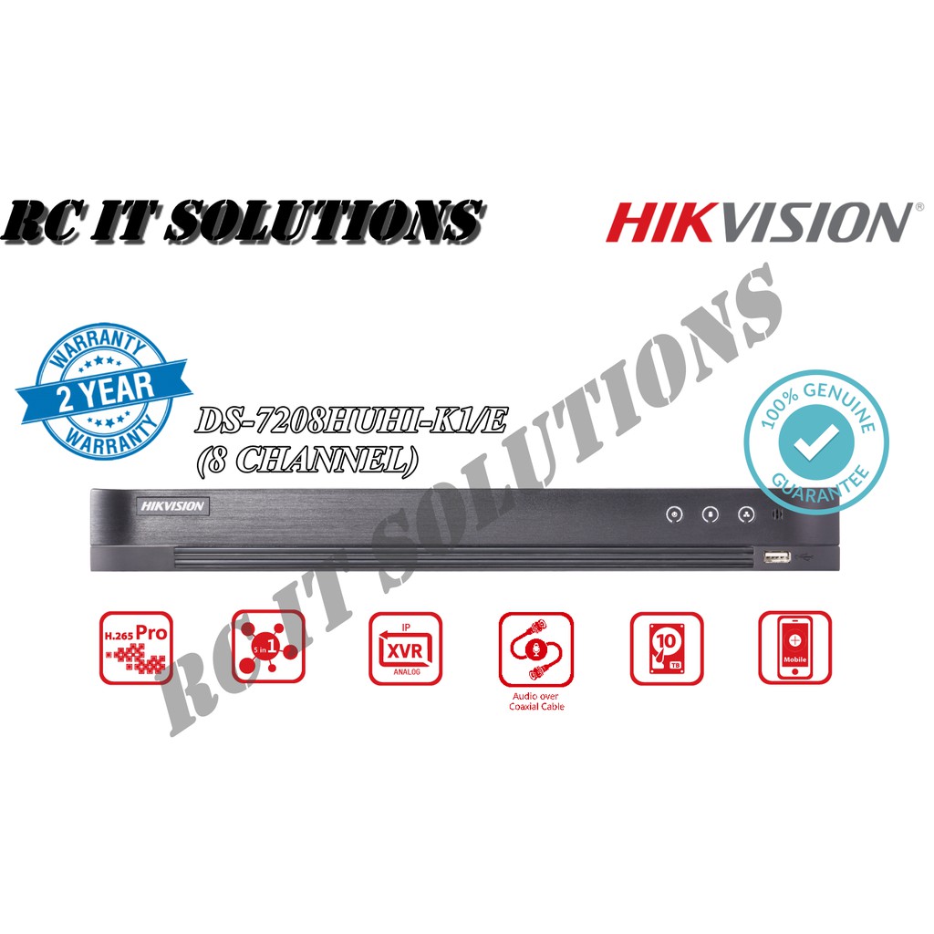 HIKVISION DS 7208HUHI K1 E DVR 8 CHANNEL Shopee Malaysia