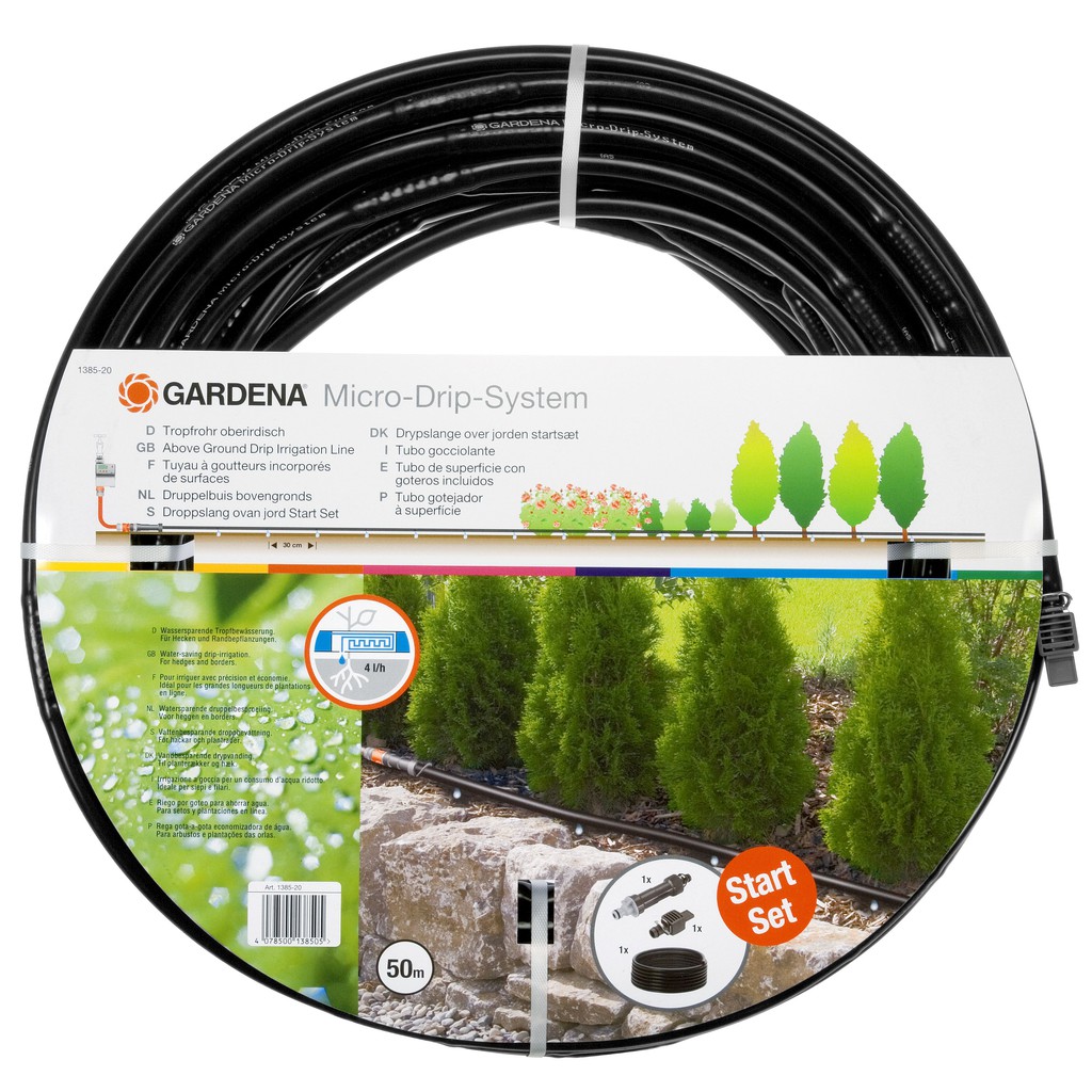 Gardena Above Ground Drip Irrigation Line With Master Unit M