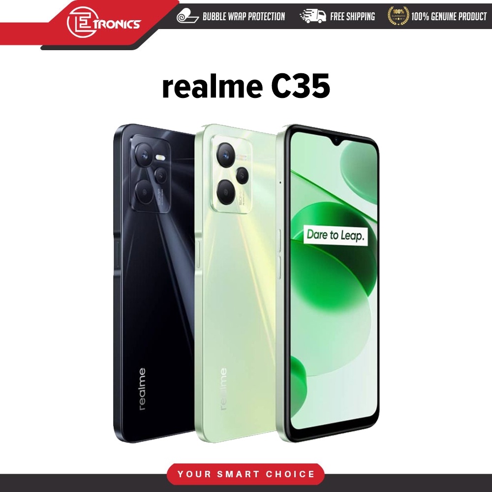 Realme C35 6GB RAM 128GB ROM Powerful Unisoc T616 Processor