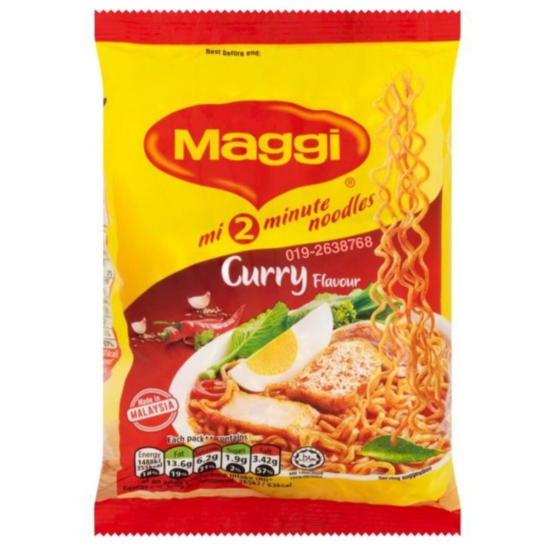 Hot Maggi Curry Chicken Tomyam Asam Laksa Loose Pack Instant