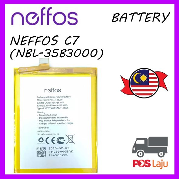 Original Neffos C Battery Nbl B Shopee Malaysia