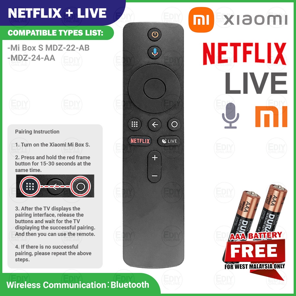 NEW XIAOMI MI TV 4S 4 4A 4C 4X 4K 3 2 1 S STICK MIBOX ANDROID REMOTE