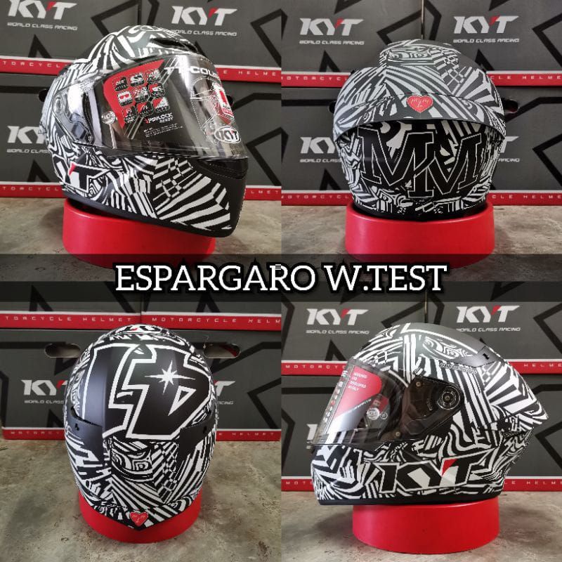 Helmet Kyt Tt Course Design Tony Arbolino Patthapark Play Espargaro