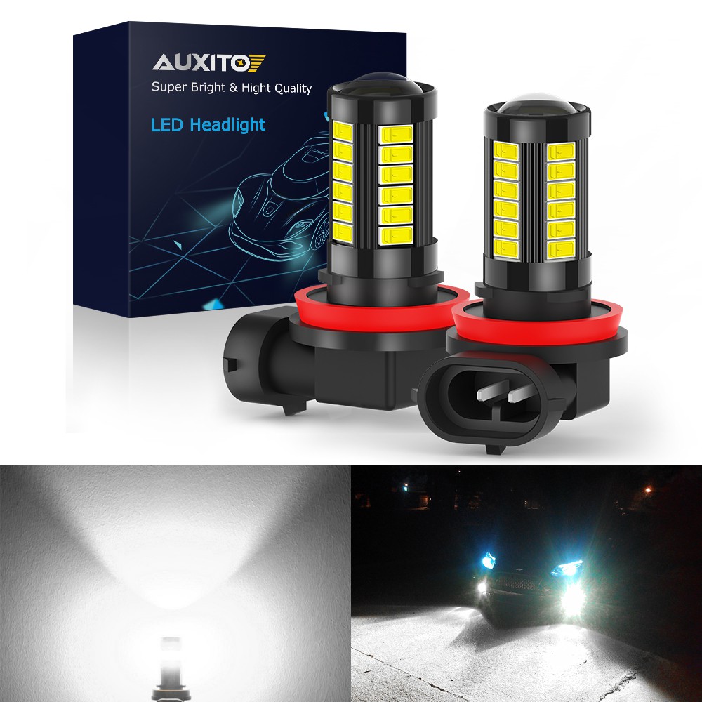 AUXITO 2Pcs 1000Lm Fog Lamp H11 H8 H16 Led Bulb 9006 9005 Led Car Fog