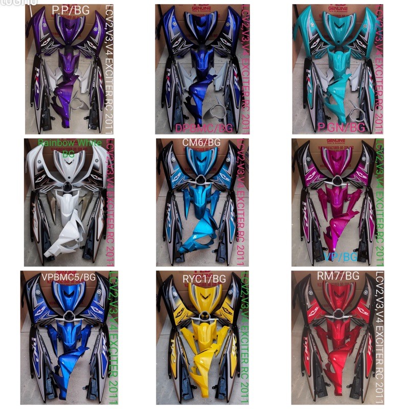 COVERSET HLD LC 135 V2 V4 EXITER RC EDITION Siap Tampal Shopee Malaysia