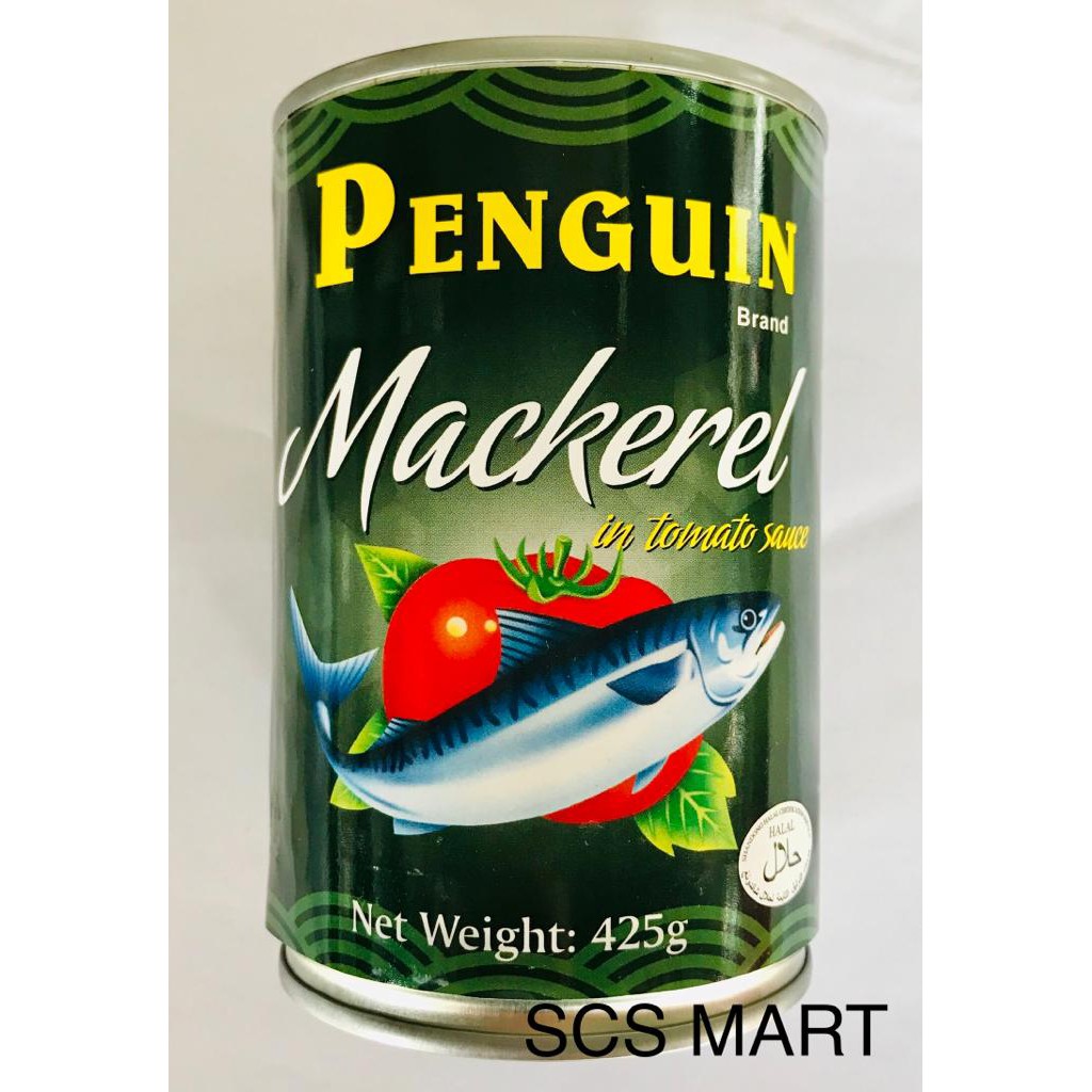 Penguin Brand Mackerel In Tomato Sauce G Ikan Mackerel Dalam Sos