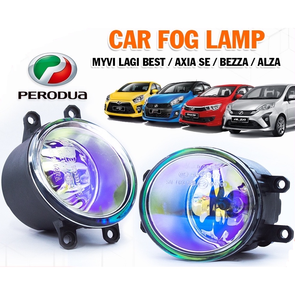 Perodua Oem Fog Lamp Original Valeo With Bulb Aruz Myvi Alza Bezza