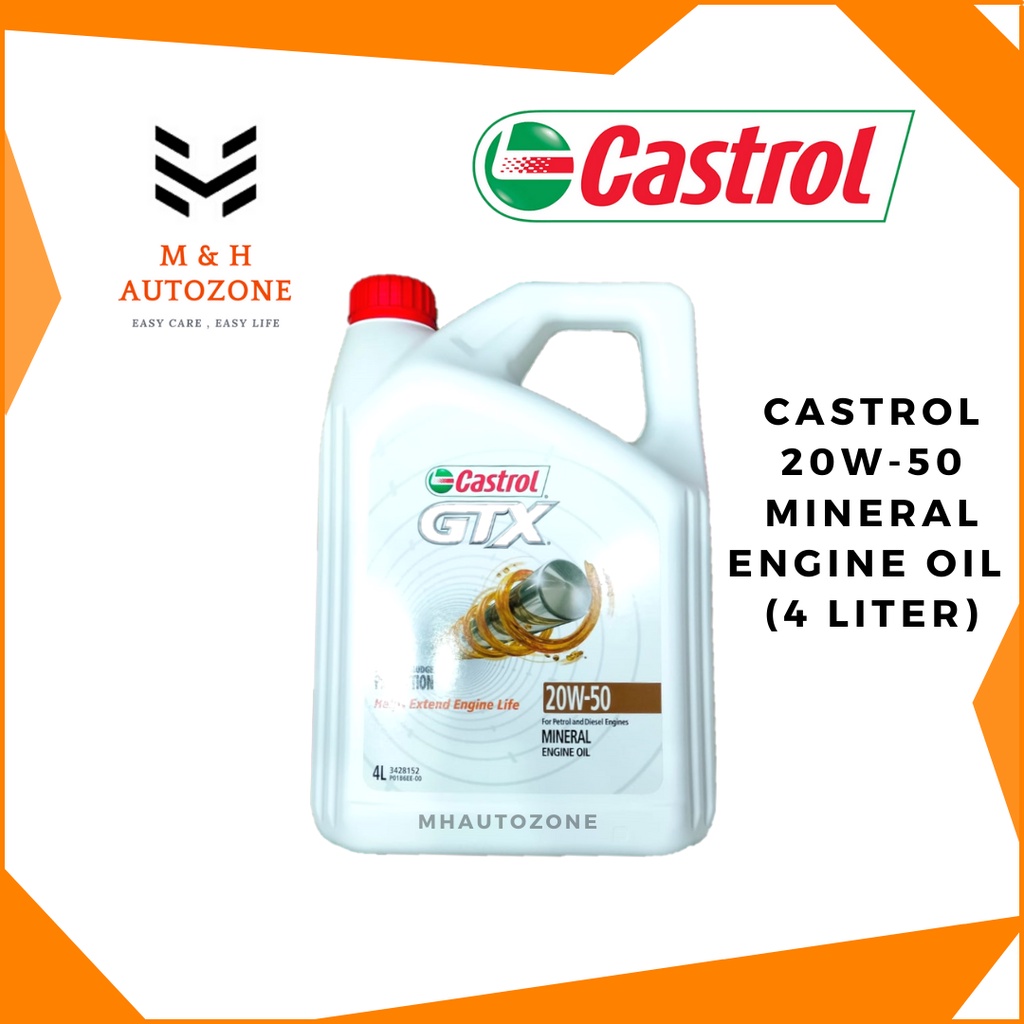 Castrol Gtx Mineral Engine Oil W Engine Minyak Hitam Mineral