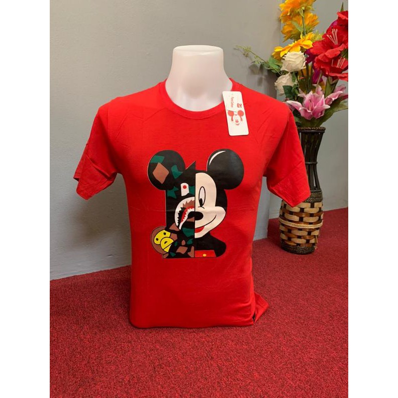 New Arrival Micky Mouse Short Sleeve Unisex T Shirt Shopee Malaysia