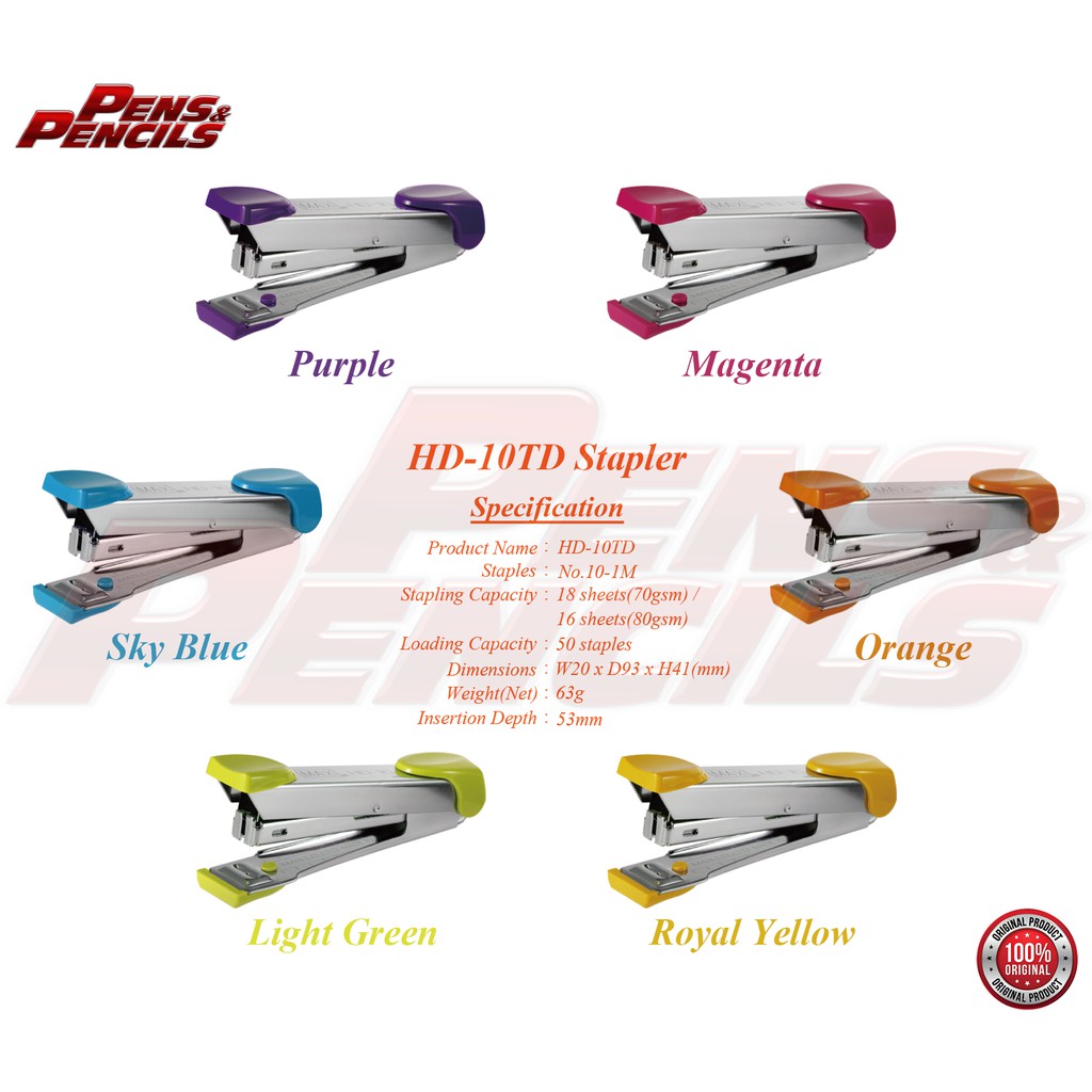 Max Hd Stapler Tokyo Design Hd Td Hd Stapler Max Stapler