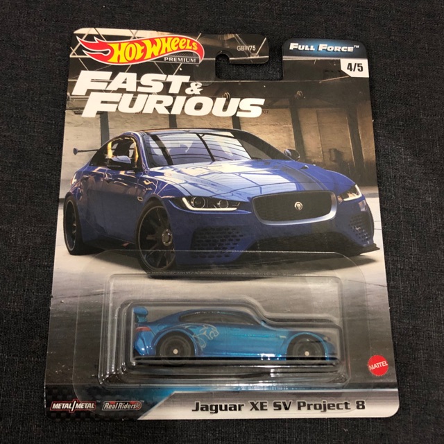 Hot Wheels Fast Furious Jaguar Xe Sv Project Blue Full Force Shopee