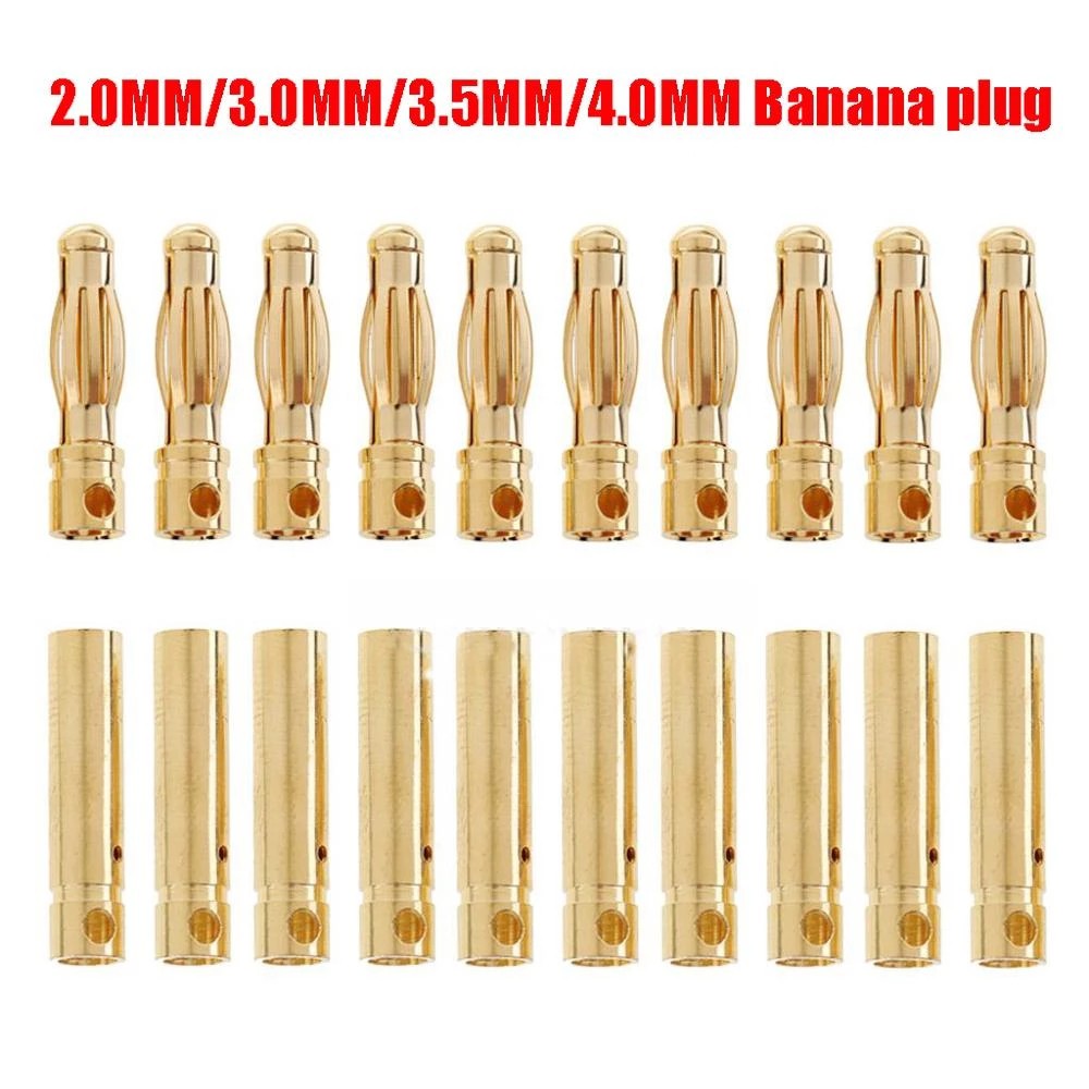 Mm Mm Mm Mm Rc Battery Gold Plated Bullet Banana Plug High