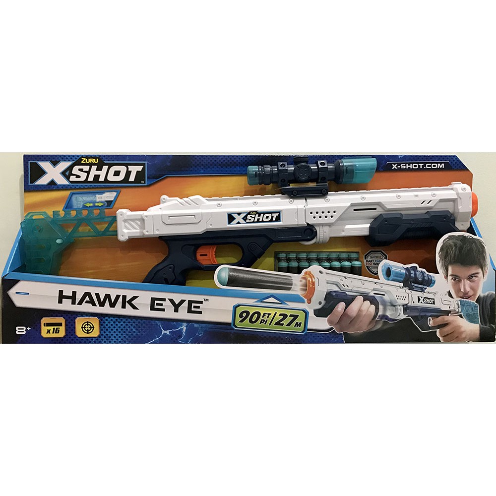 Original Zuru X Shot Hawk Eye Foam Dart Blaster Darts Shopee