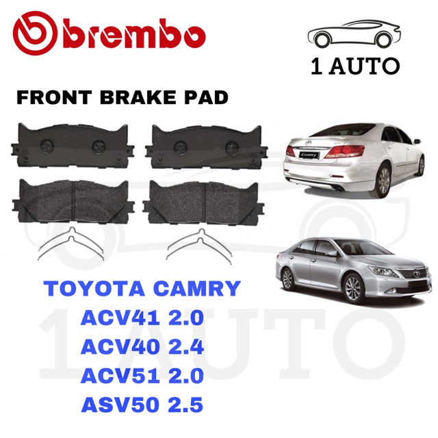 Genuine Brembo Front Brake Pad Toyota Camry Acv Acv Acv Asv