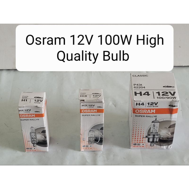 Osram V W Super Rallye H H H High Quality Head Lamp Bulb