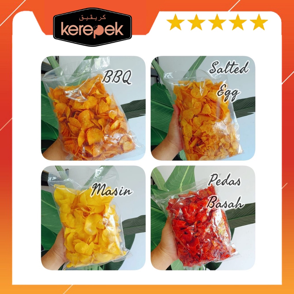 Kerepek Ubi Pedas Basah Gm Kg Aneka Snack Bbq Chips Pisang Sira