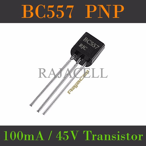 Transistor BC557 PNP 100mA 45V 500mW Multifunction Power Transistor