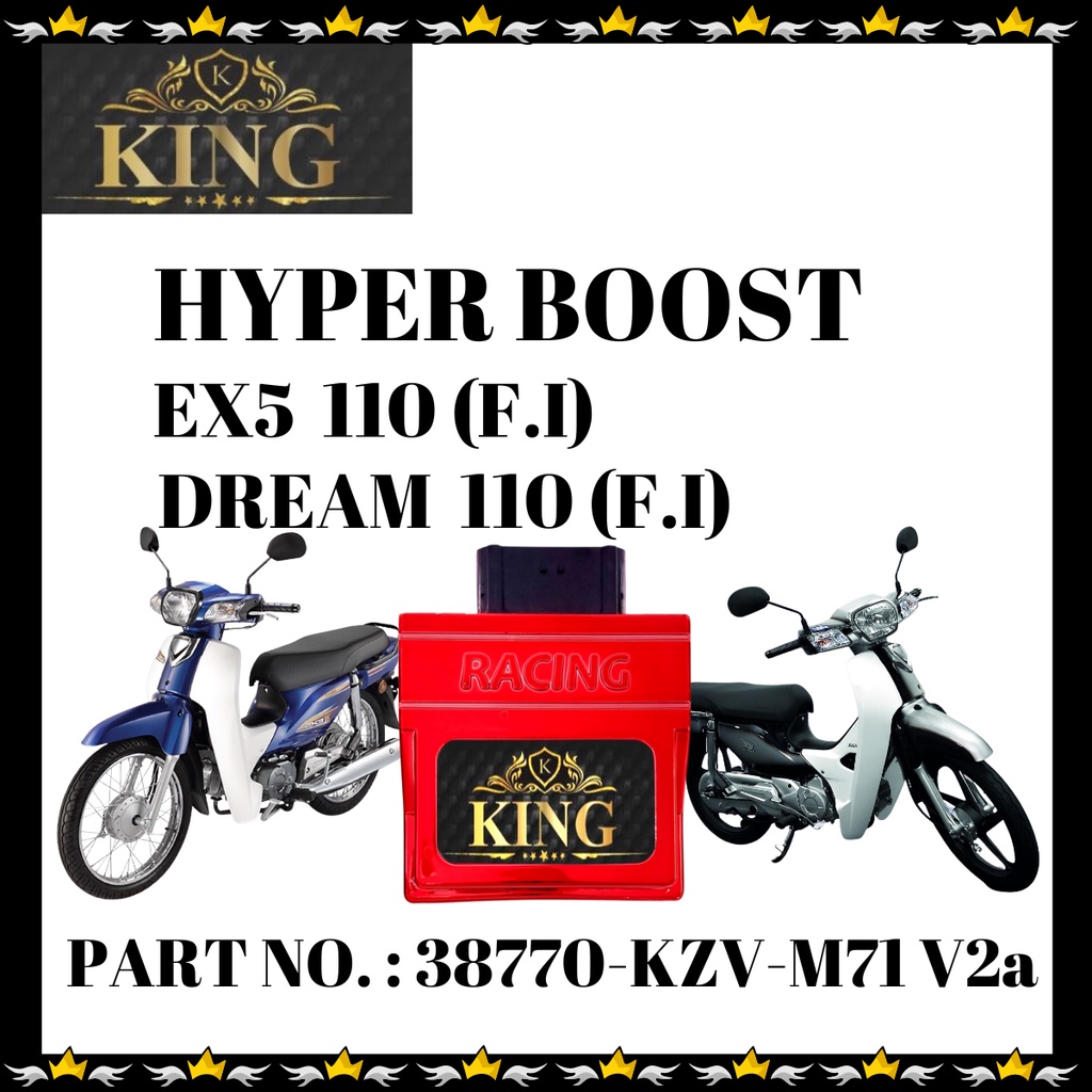 KING Hyper Boost RACING ECU Y15ZR V1 V2 RS150 V1 V2 V3 RS X RSX Ego S