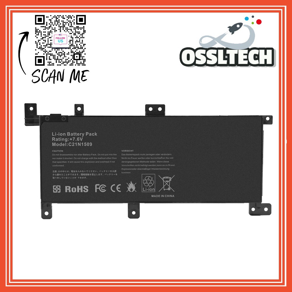 ASUS C21N1509 A556 A556U FL5900U X556UJ X556UA A556UF K556U K556 X556U