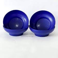 Tupperware Blossom Bowl Royal Blue Mangkuk Tupperware Blue Biru