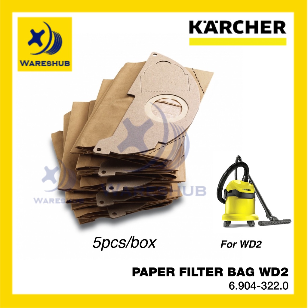 Karcher Paper Filter Bag WD2 Multipurpose Vacum Cleaners Tear