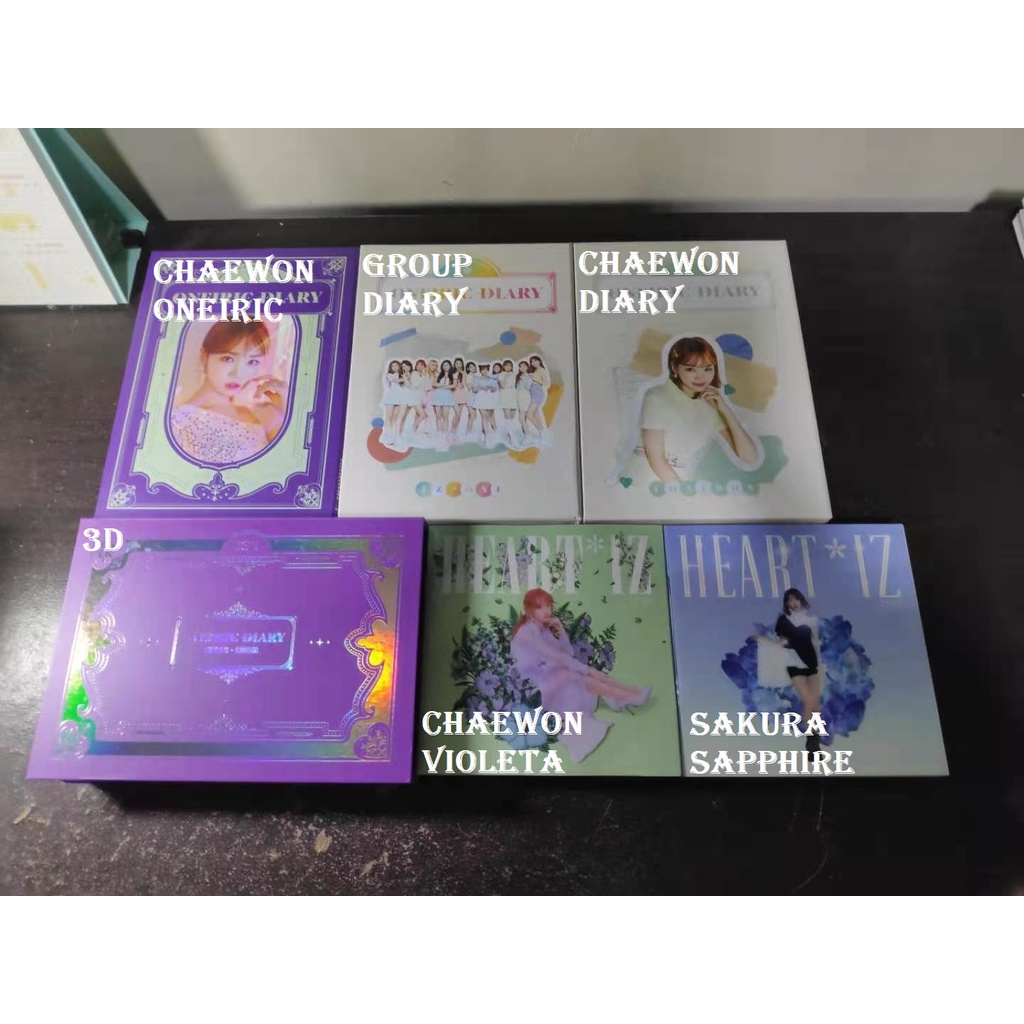 READY STOCK IZ ONE IZONE HEART IZ ONEIRIC DIARY UNSEALED ALBUM