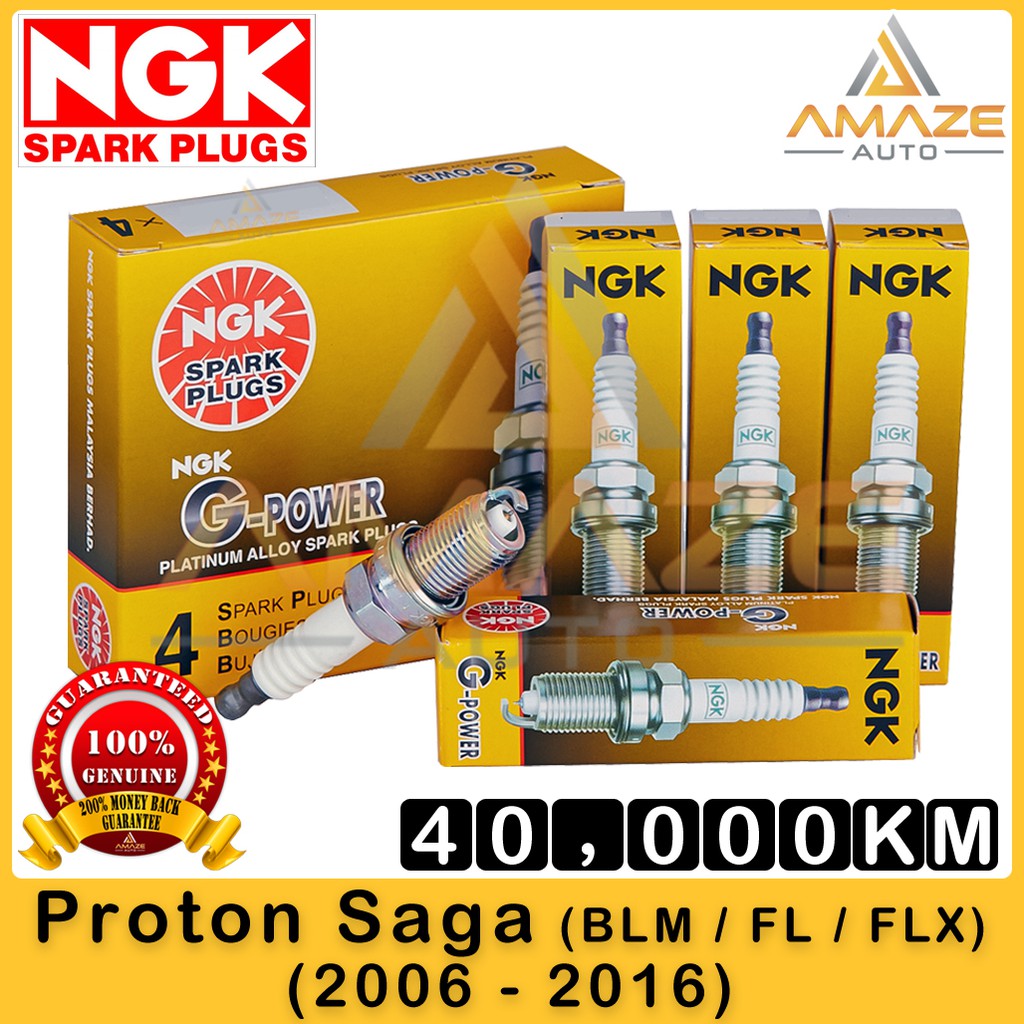 NGK G Power Platinum Spark Plug For Proton Saga BLM FL FLX Campro