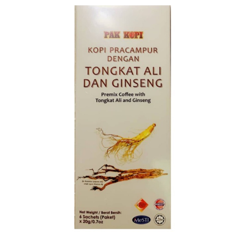 Tongkat Ali Pak Kopi Ginseng 20g Pak Kopi Durian 28gg Shopee Malaysia