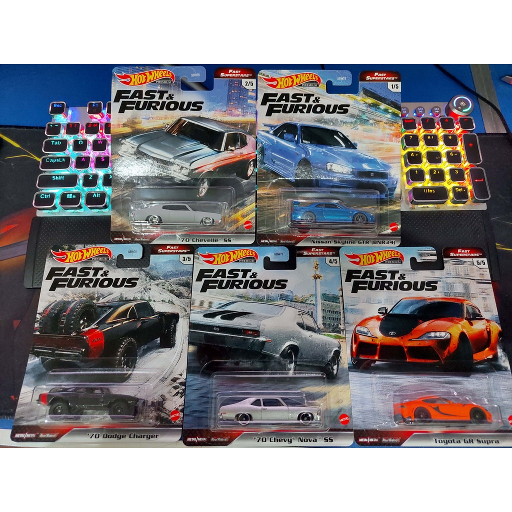 Hot Wheels Premium Fast And Furious Fast Superstars Whole Set Only