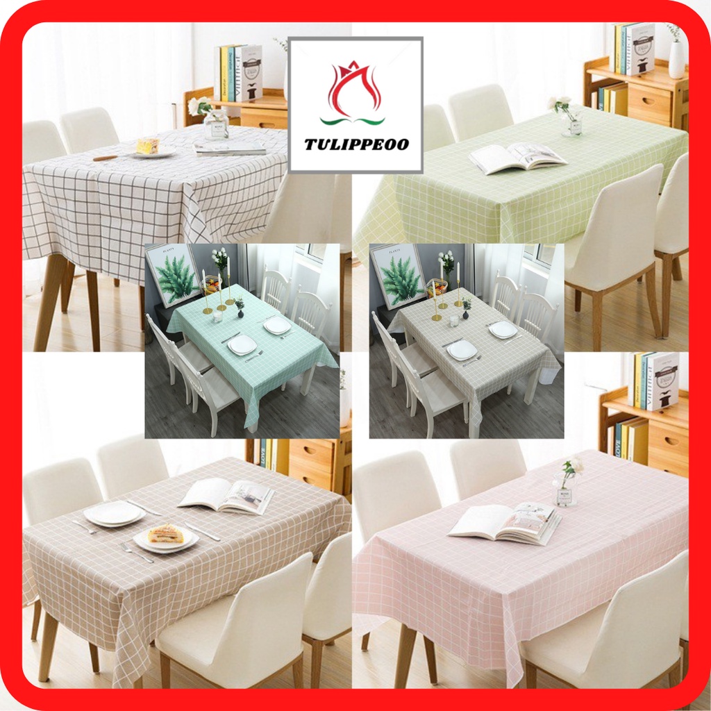 Table Cloth Meja Makan Alas Meja Makan 4 Kerusi Lapik Meja Pelapik Meja