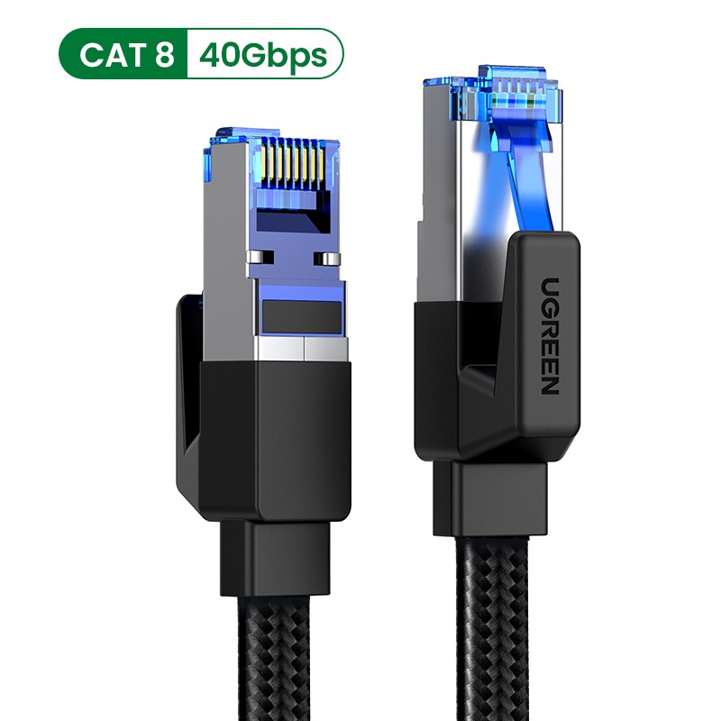 UGREEN Ethernet Cable CAT8 40Gbps Cotton Braided Network Lan Cord For