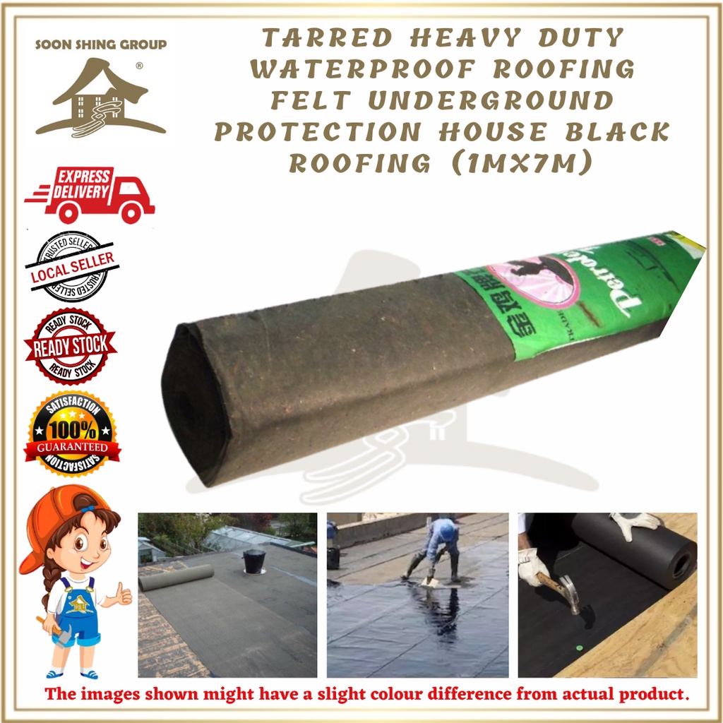 SS1300 Tarred Heavy Duty Waterproof Roofing Felt Underground Protection