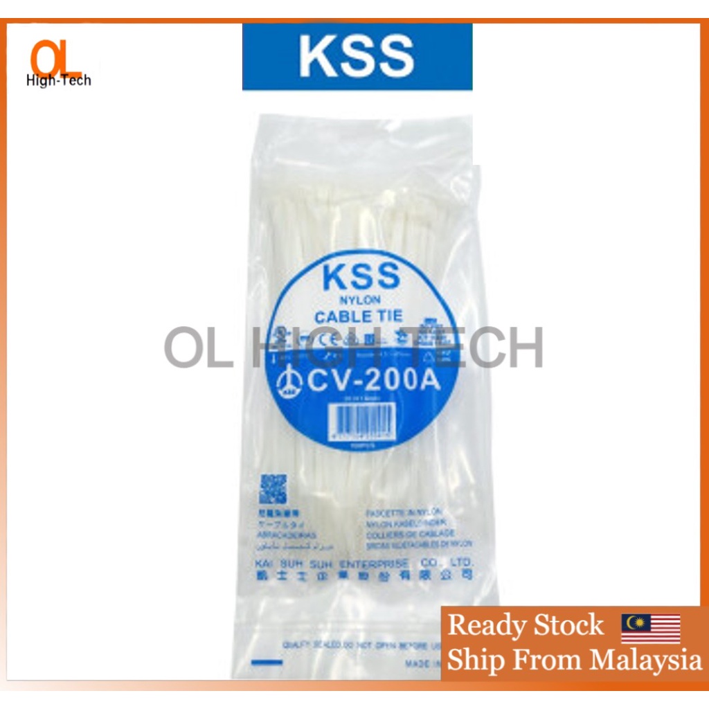 Olhightech Pcs Kss Nylon Cable Tie Cv A Mm X Mm