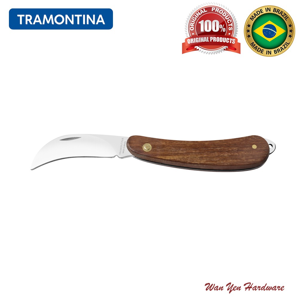 Tramontina 3 Canivete Wooden Handle Pocket Knives Pisau Durian Most