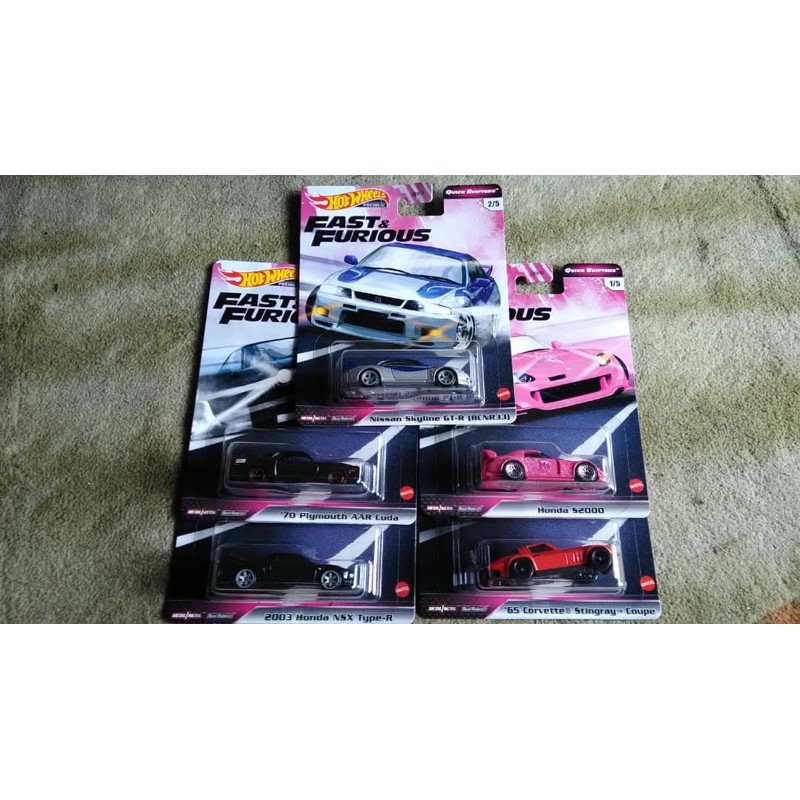 Hot Wheels Premium Fast Furious Quick Shifters Set Shopee Malaysia
