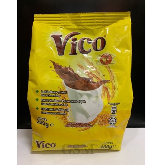 Vico Chocolate Malt Food Drink 200g Shopee Malaysia