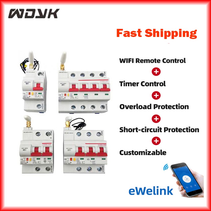 Wdyk Zjsb P P Ewelink Wifi Circuit Breaker Timer Remote Control Short