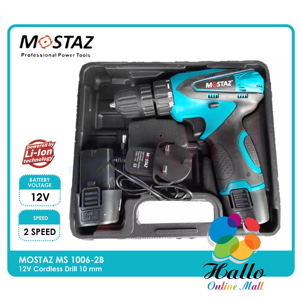 Mostaz V Cordless Drill Ms V Shopee Malaysia