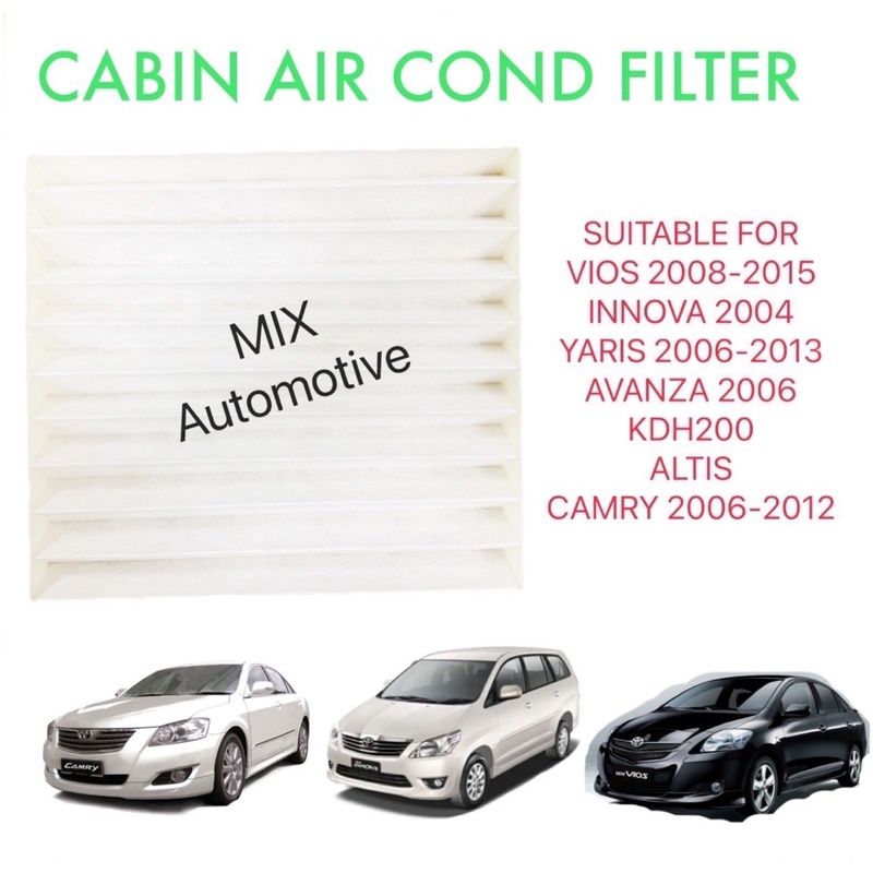 Cabin Air Cond Filter Vios Ncp Camry Acv Hilux Fortuner Hiace