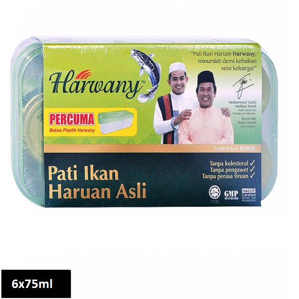 Harwany Pati Ikan Haruan Asli Fish Essence 6x75ml Shopee Malaysia