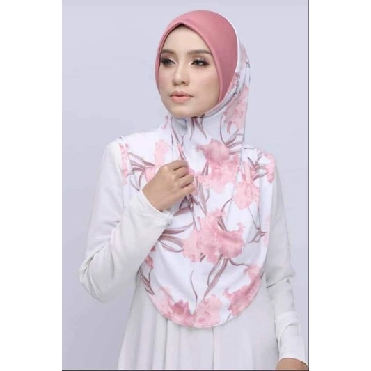 Tudung Sarung Sarima Corak Mosscrepe Premium D M L Sila Baca