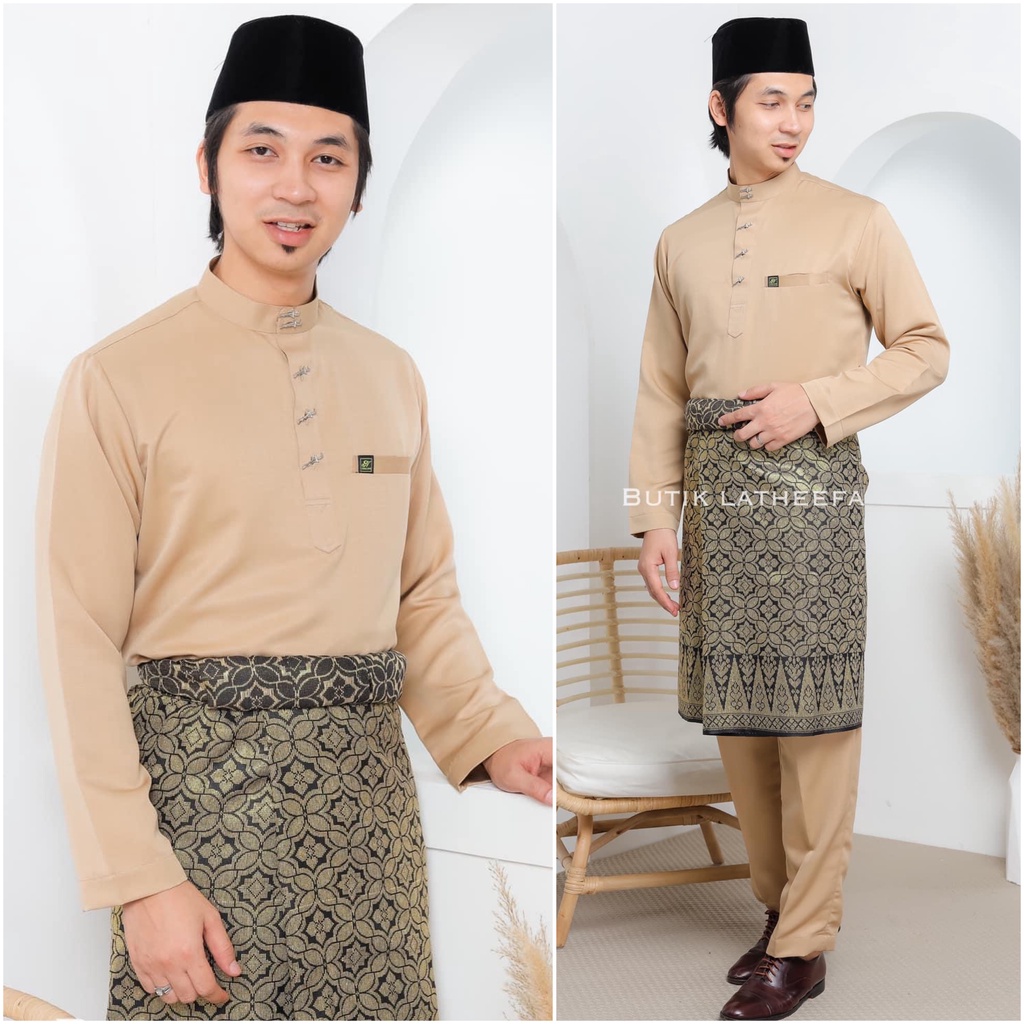 BAJU MELAYU COKLAT NUDE BROWN KOLEKSI RAYA 2024 BAJU MELAYU SAIZ